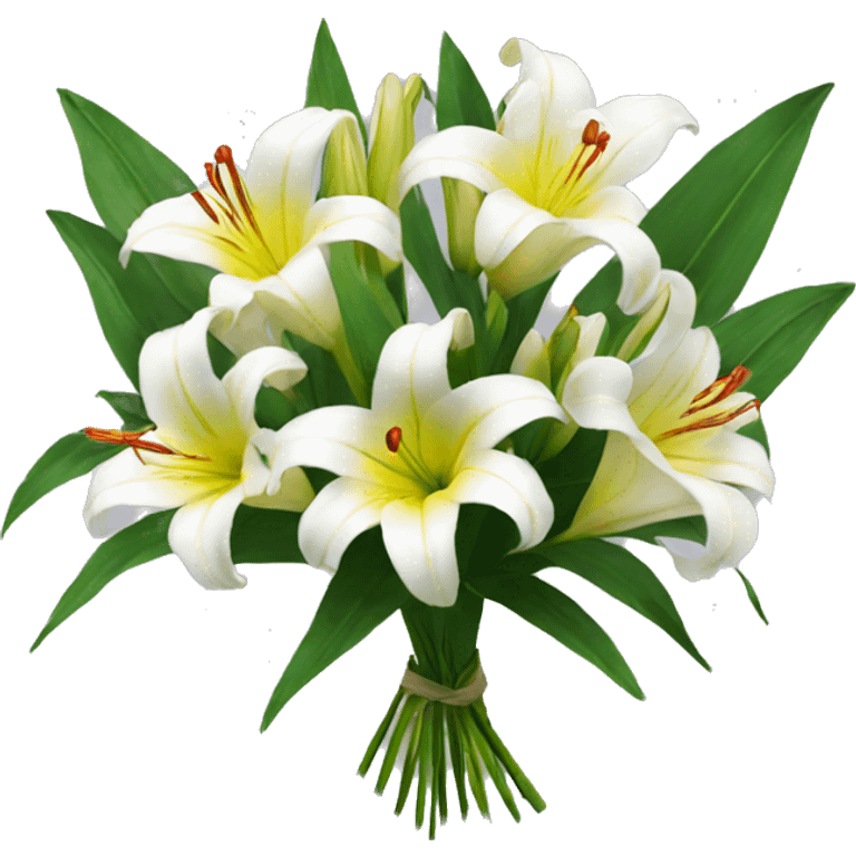 Bouquet of lilies emoji