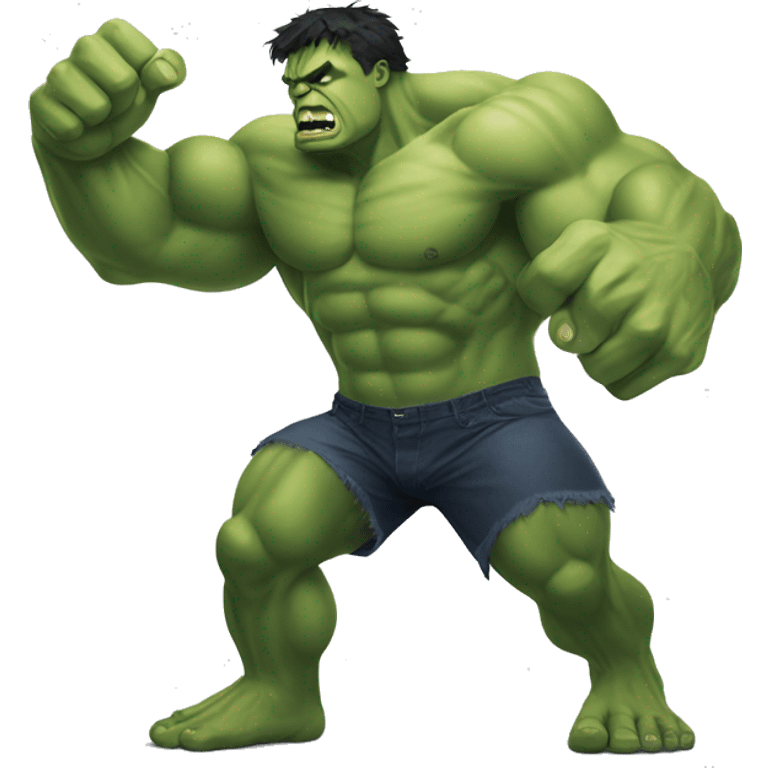  HULK SHOWING HIS STRENGTH emoji