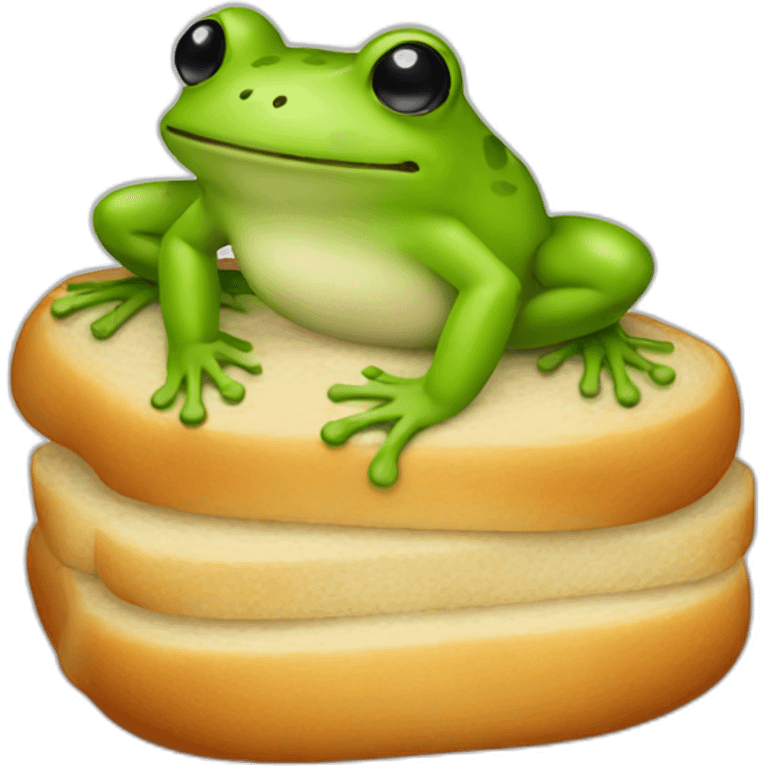 frog bread emoji