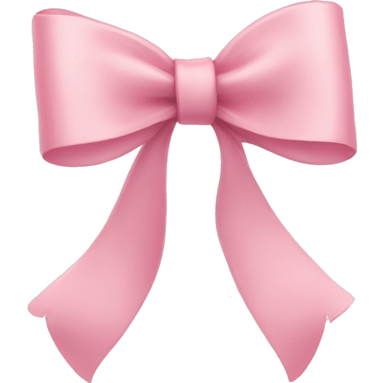 light pink ribbon bow emoji