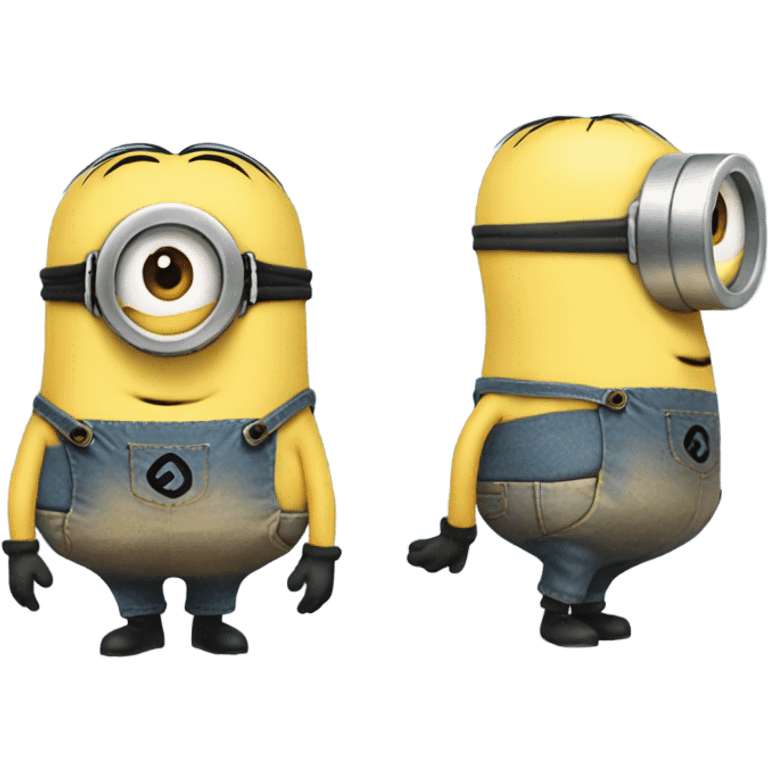 a minion with its butt out emoji