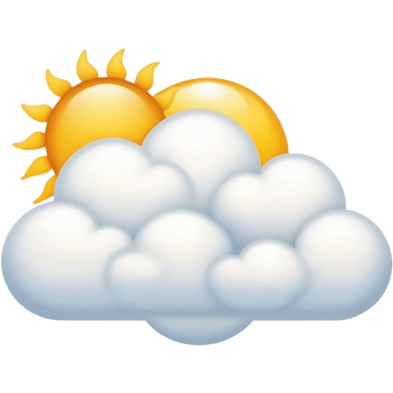 cloud with sun emoji