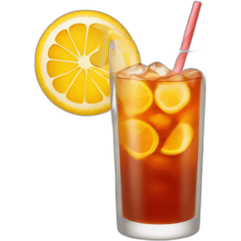 Sunrise iced tea emoji