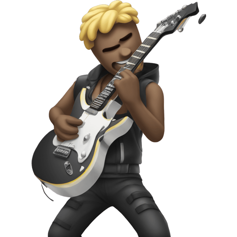 emoji man playing an electric guitar emoji