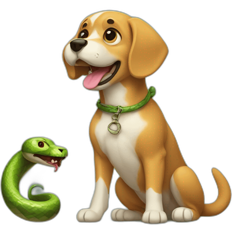 Dog Vs Snake emoji