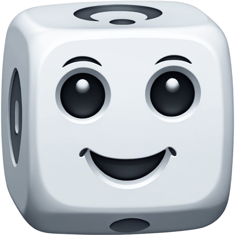 dice with 0 on every face emoji