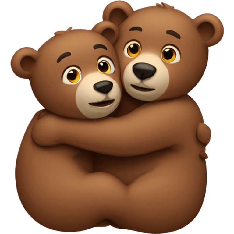 Bears hugging  emoji