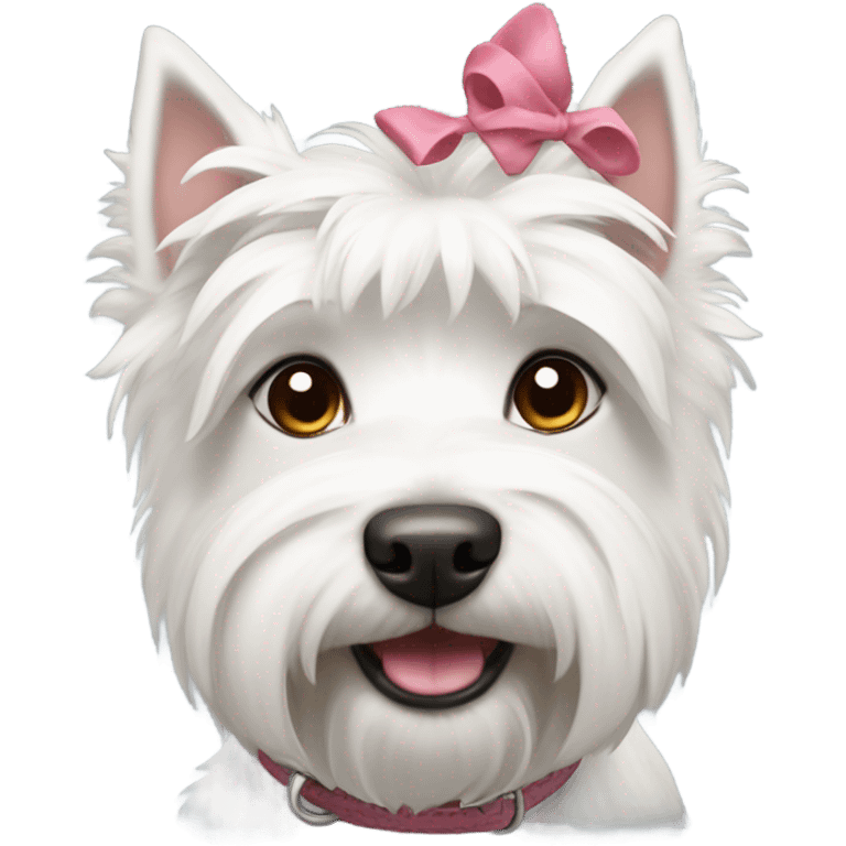  a white westin dog girl emoji