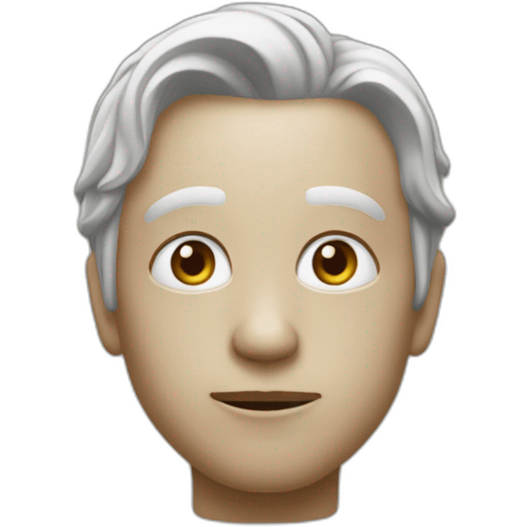 un visage faisant oui de la tète  emoji