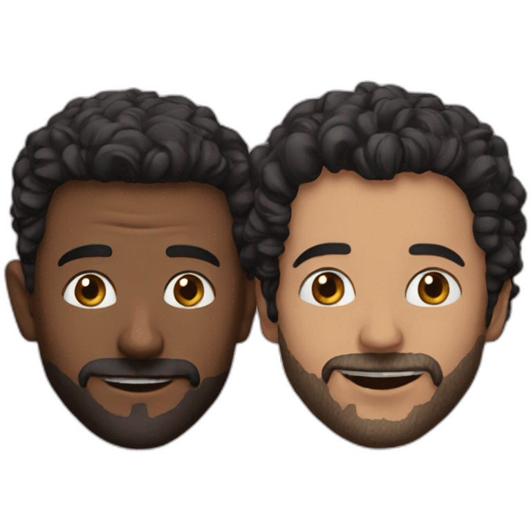 French actors Eric and Ramzy emoji