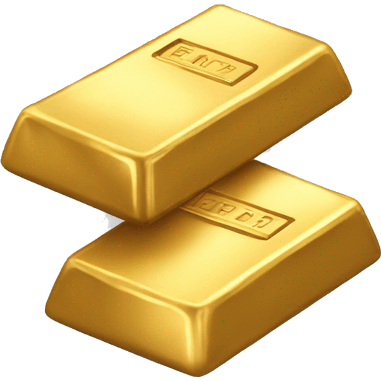 gold bars without inscriptions emoji