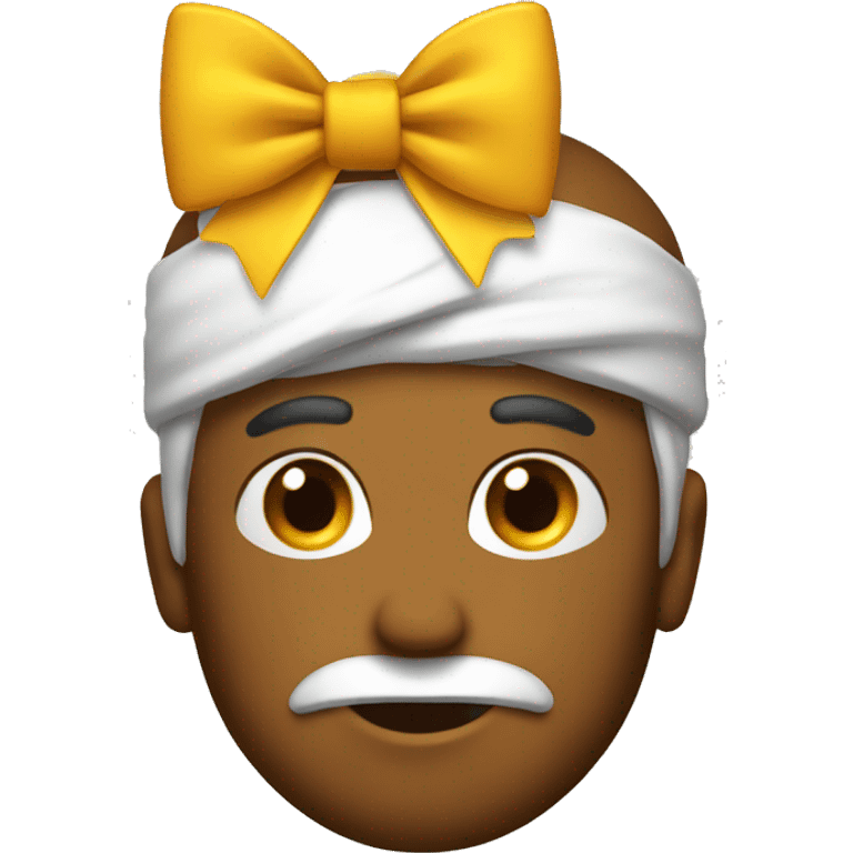 emoji with bow on his head emoji