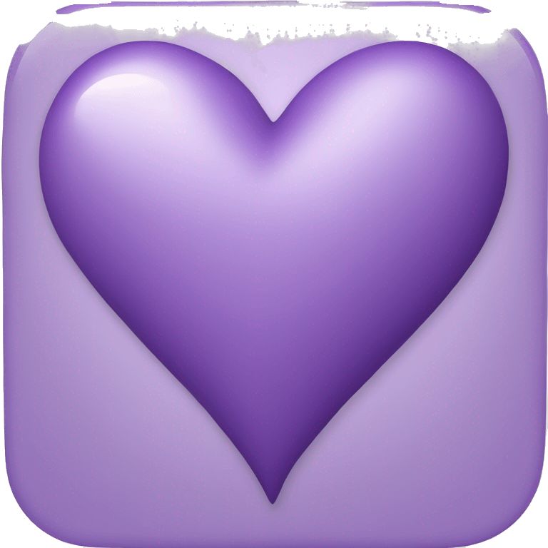 Lilac purple heart  emoji