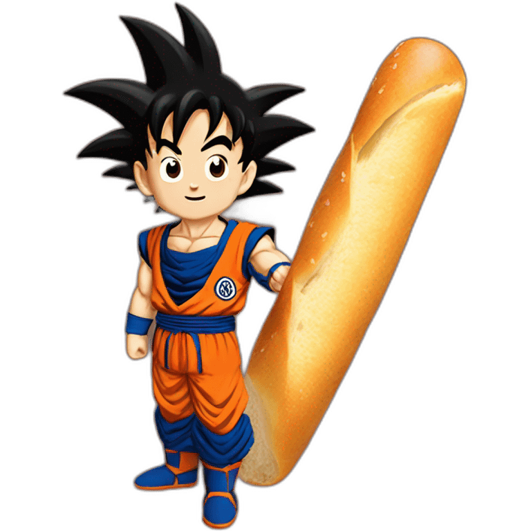 Goku with baguette emoji