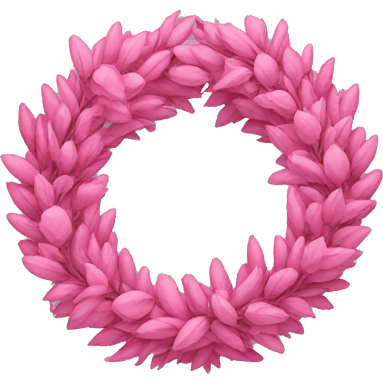 Pink wreath emoji