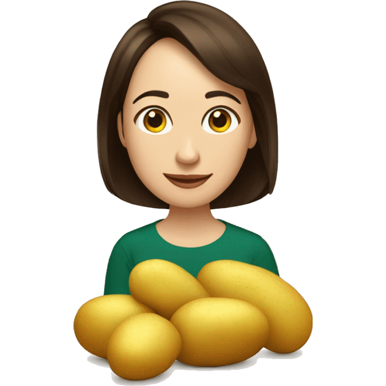 Maia Sandu and potatos emoji