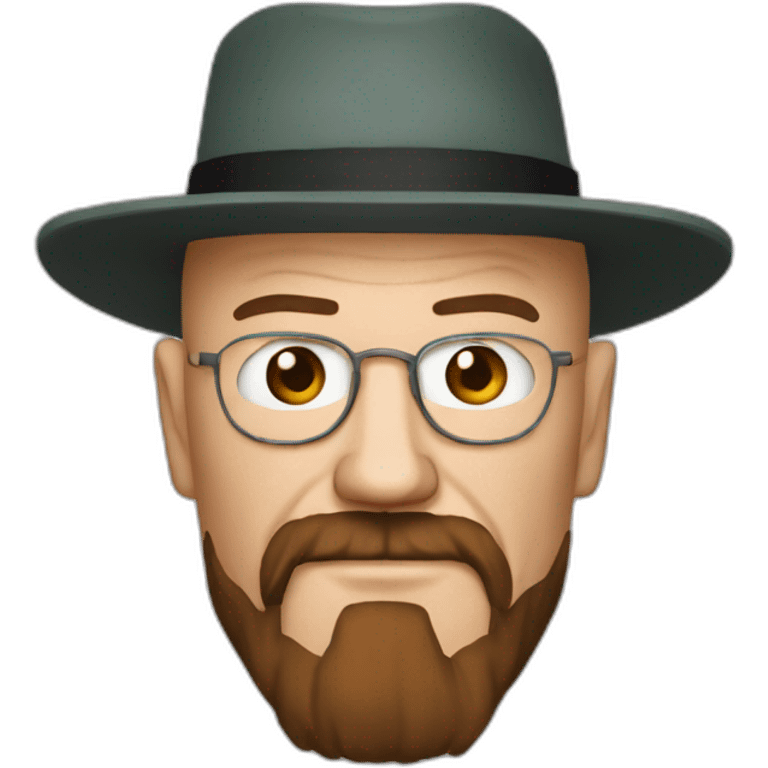 Heisenberg from breaking bad with brown beard emoji