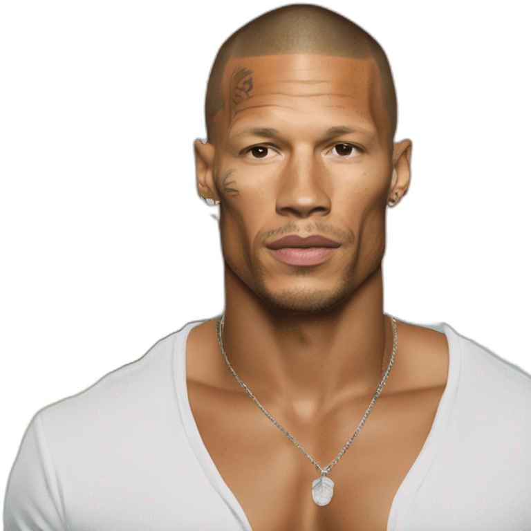 Jeremy Meeks as a beach bum emoji