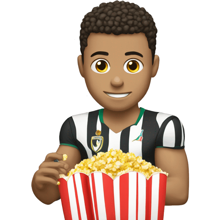 Ronaldo with Pop corn  emoji