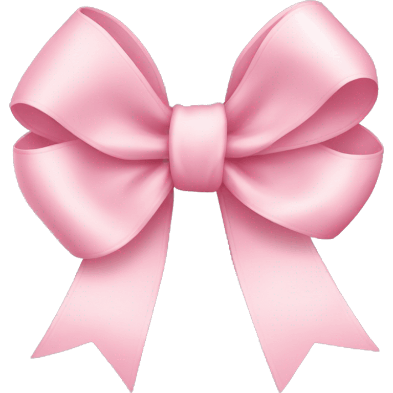 light pink ribbon bow emoji