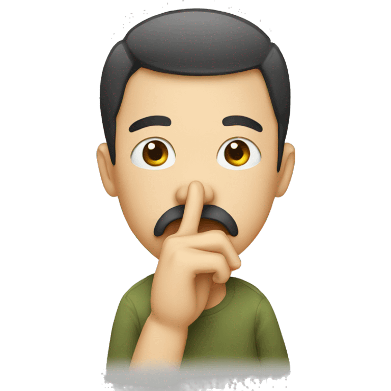 Person holding his nose with fingers emoji