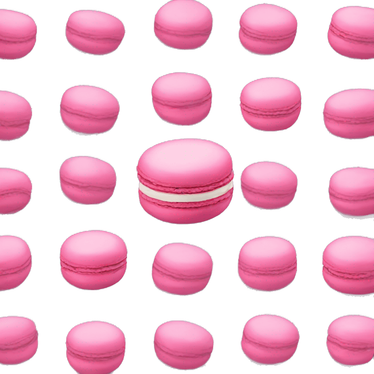 Pink macaroon emoji