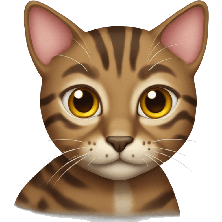 Brown tabby cat emoji