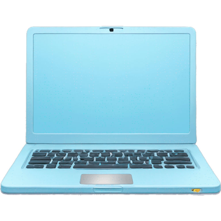 pastel blue laptop emoji