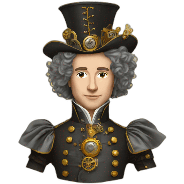 louis XIV style steampunk emoji