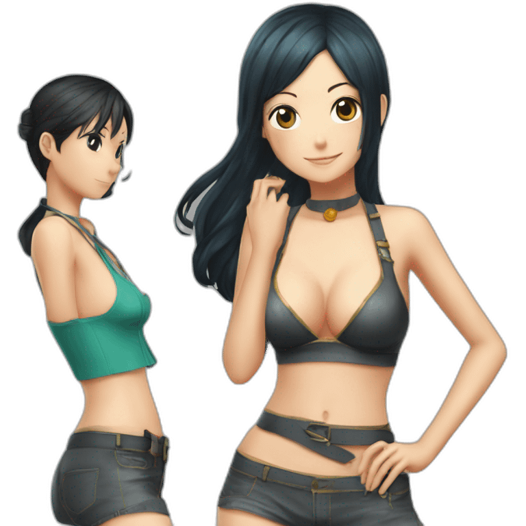 Nami and Nico robin Switch outfit emoji