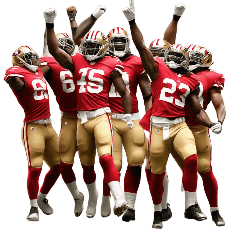 49ers player celebration  emoji