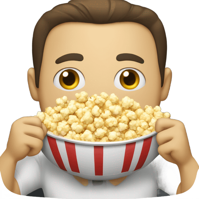 Eating popcorn emoji