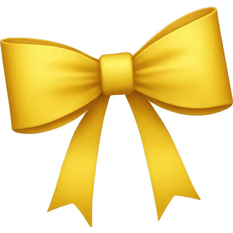 One singular yellow bow emoji