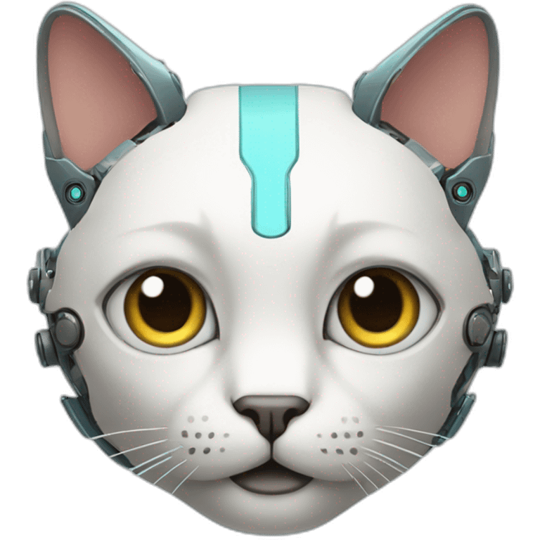 face cat robot emoji