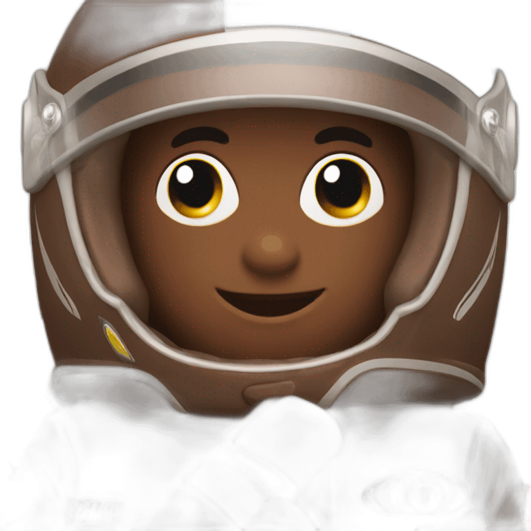 a chocolate racing car emoji