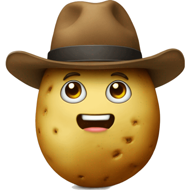 Potato wearing a hat emoji