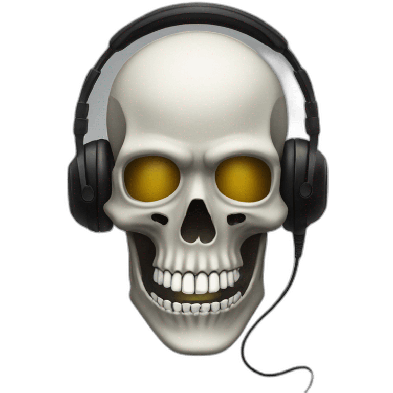 Military Skeleton mask with a long black mask underneath it and headset with a microphone emoji