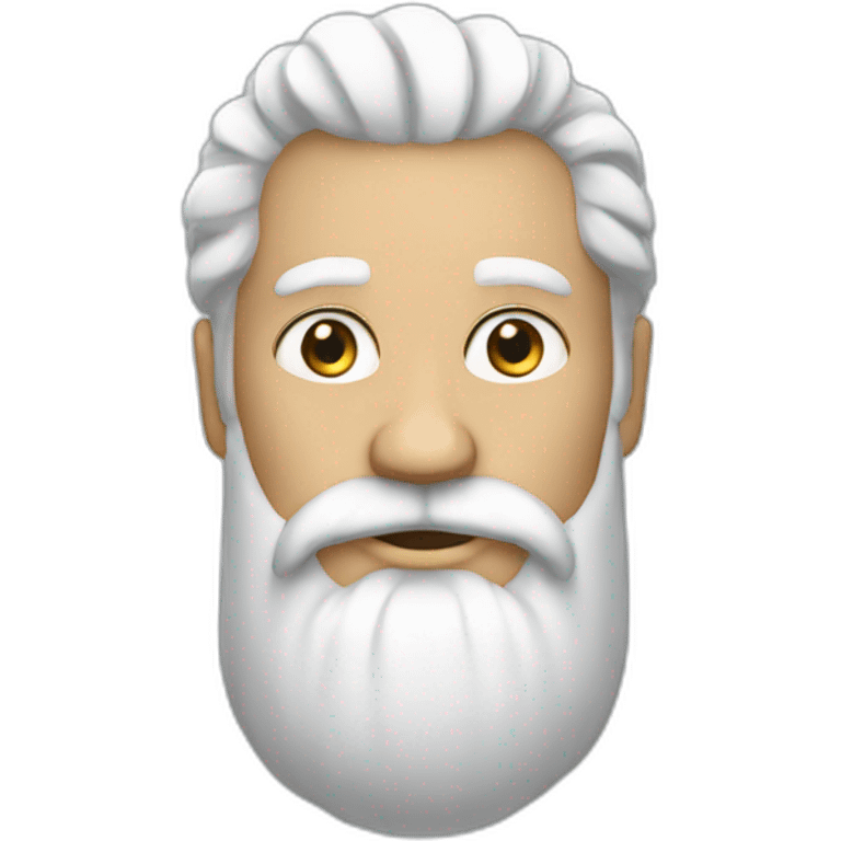 Barbe blanche emoji