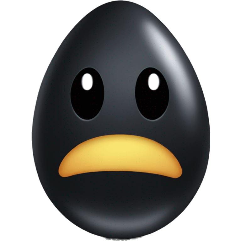 black egg by tombstone emoji