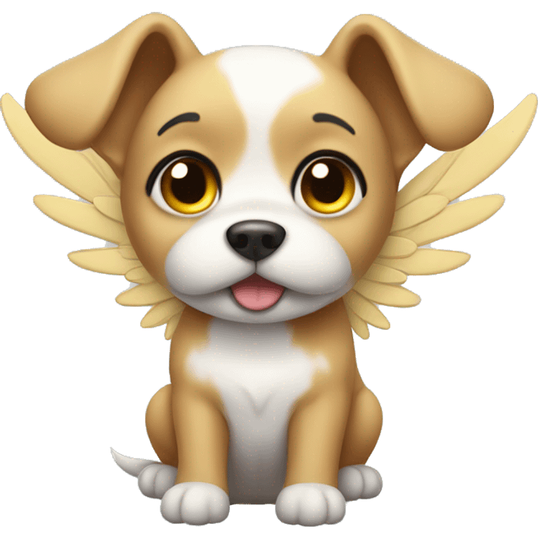 Cute dog with wings  emoji