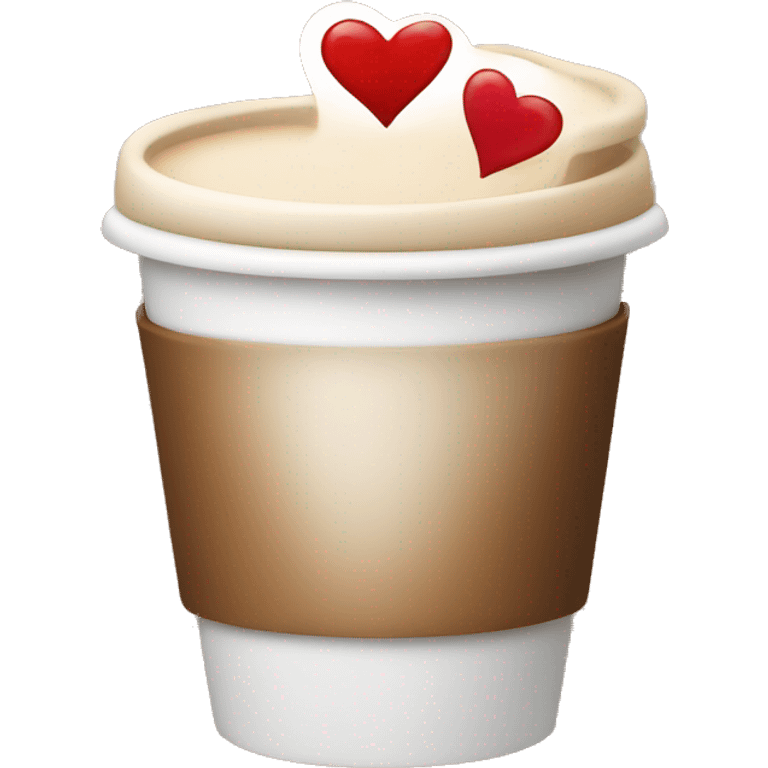 coffee with hearts  emoji