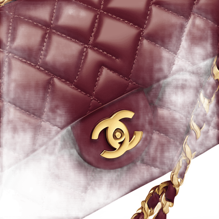 Chanel burgundy bag emoji