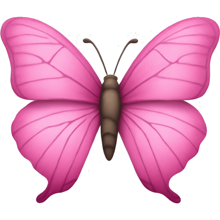 Pink Butterfly with a face emoji