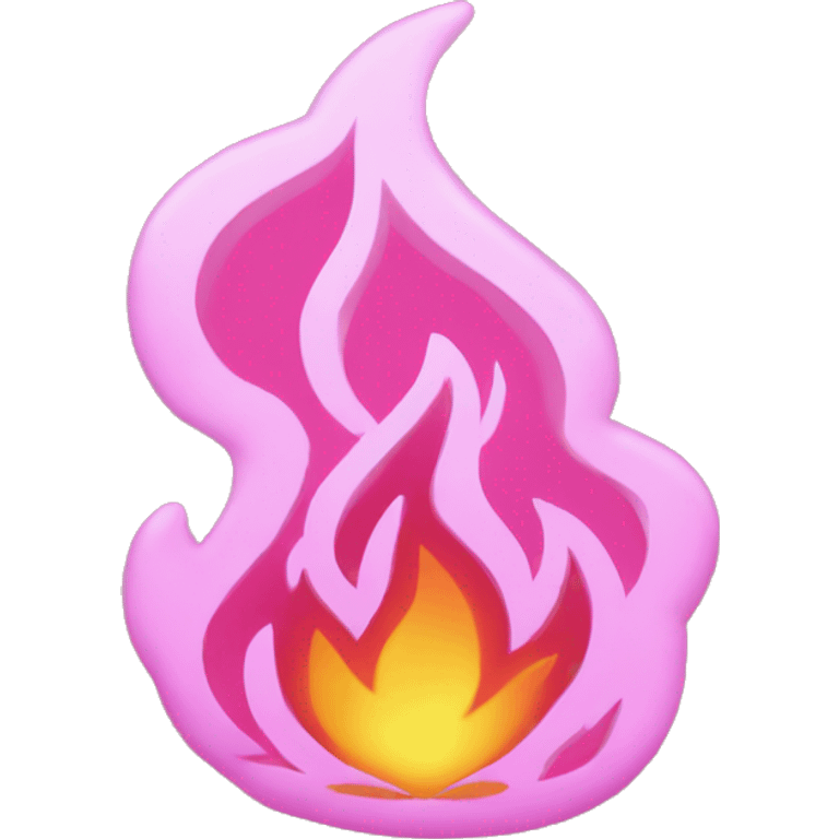 pink fire  emoji