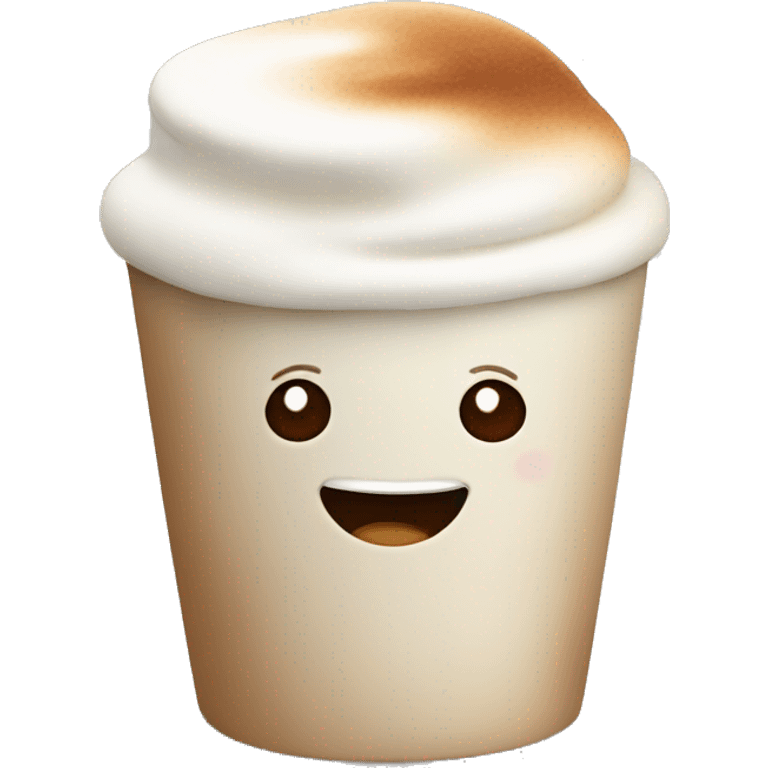 Coffee marshmallow emoji