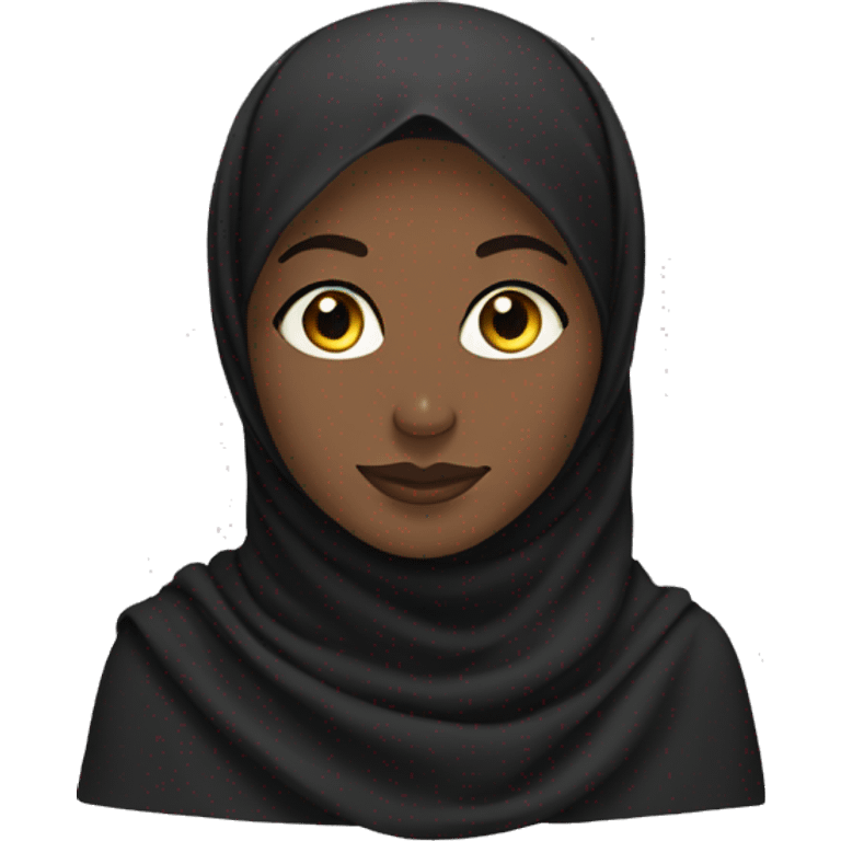 Black hijabi  emoji