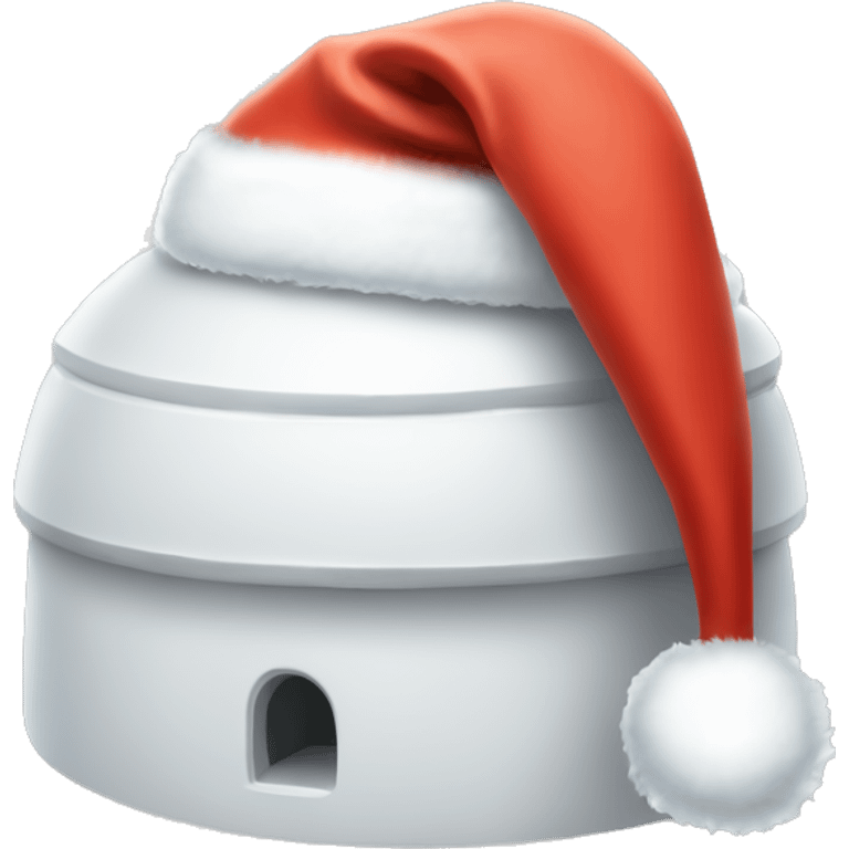 igloo xmas santa hat emoji