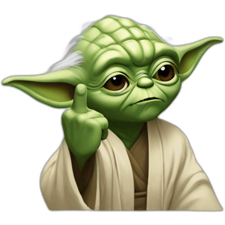 yoda middle finger emoji