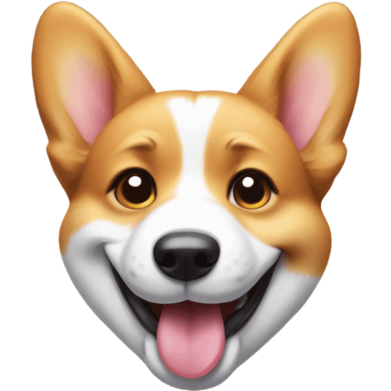 Corgi smiling emoji