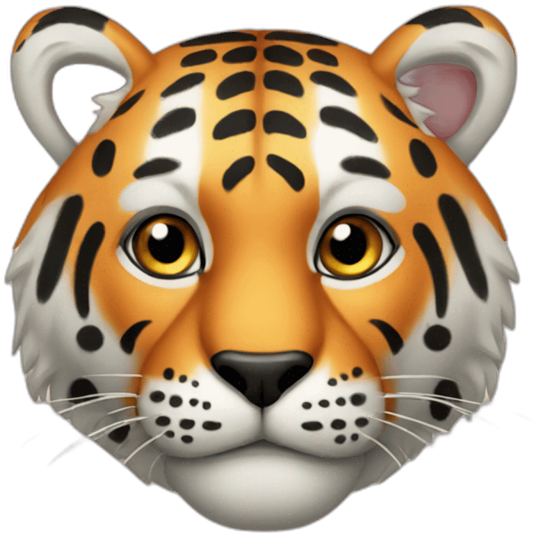 polka-dotted tiger emoji